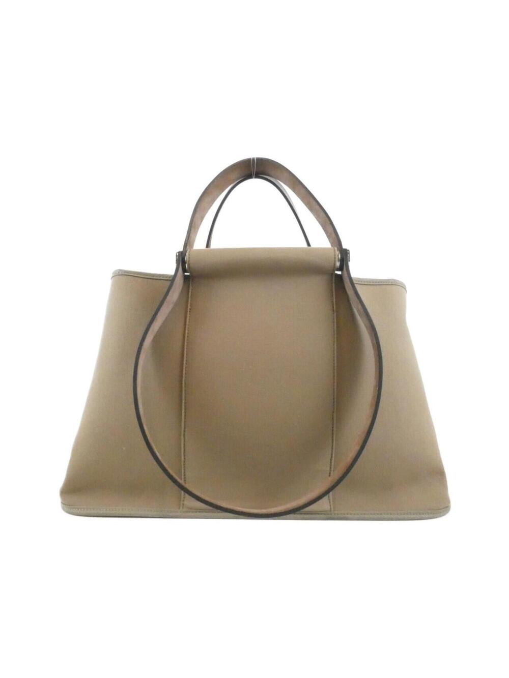 Hermes Cabag Elan Toile And Leather 39 #368063H10B